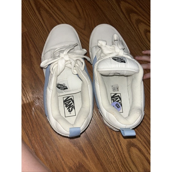 VANS Knu Stack Platform Lift Shoes Periwinkle White Shoes Unisex W 10 M 8.5 - Picture 8 of 9